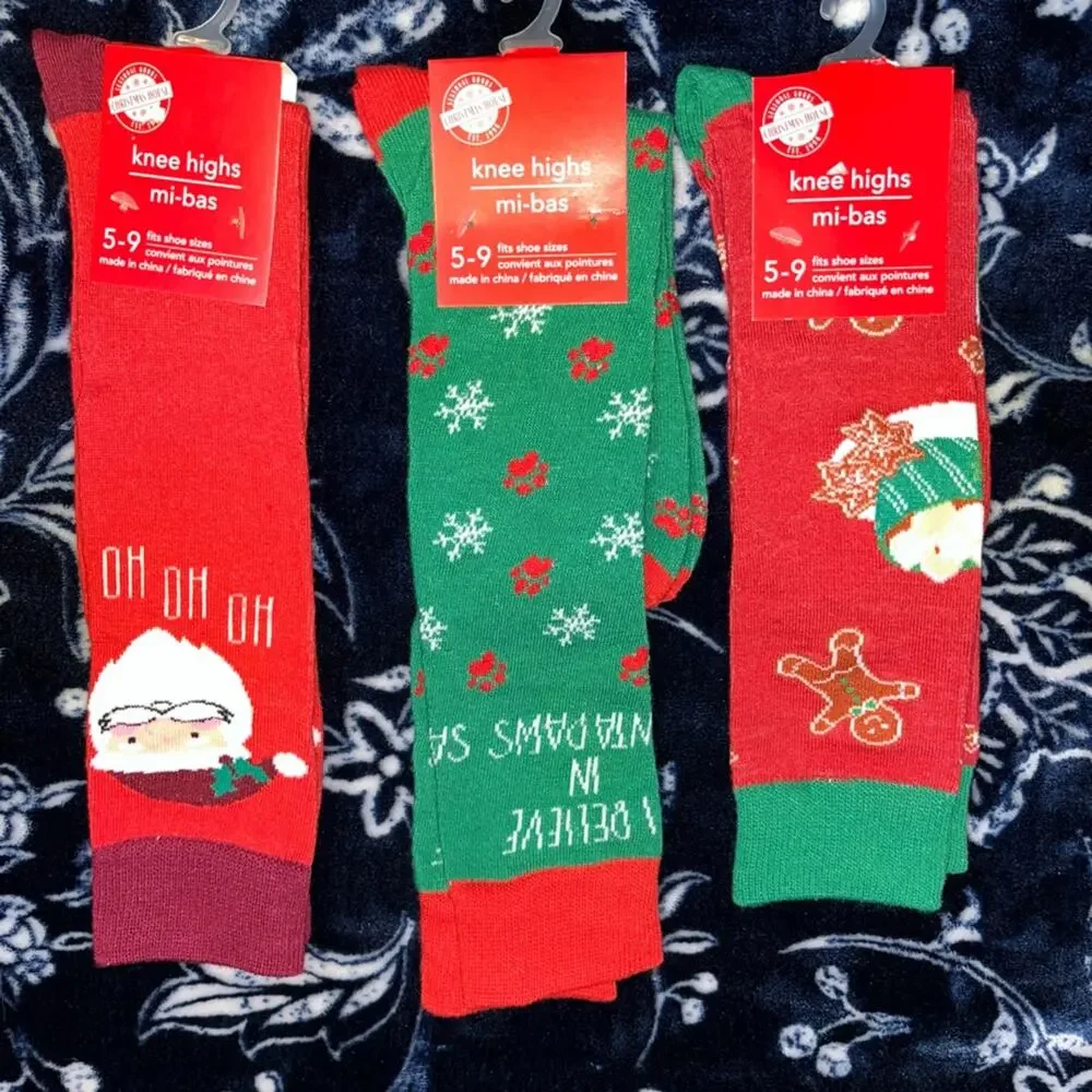 NWT! 3 Pairs Juncture Women’s Holiday Socks